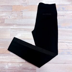 JANE & JOHN Black pants with side patterns